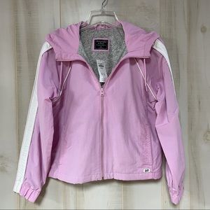 NWT Abercrombie & Fitch Pink Anorak Jacket M Hood